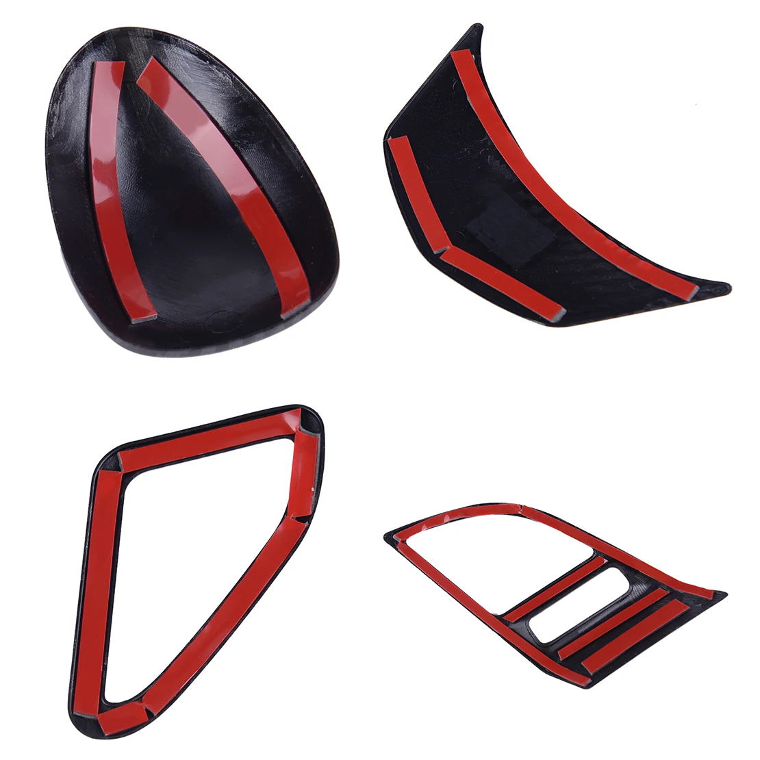 

CITALL 6Pcs ABS Carbon Fiber Black Style Interior Cover Trim Kit Fit for Cadillac ATS 2014 2015 2016 2017 2018