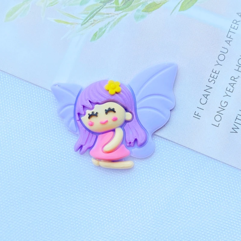 

12 Pcs Cute CartoonPrincess Series Flat Back Scrapbook Hair Bow Center Decoration DIY Accessories K04