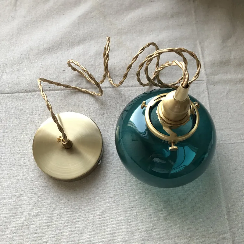 

JIAMEN Modern Glass Pendant Lights Led E14 Bulb Hanging Lamp for Bedroom Living Room Kitchen Home Decor Simple Gold Fixtures