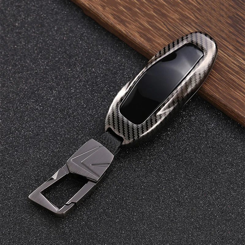 1 шт. SEEYULE чехол для автомобильного ключа из углеродного волокна защитный