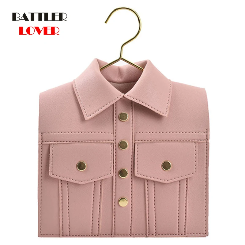

Unique Shirt Shape Shoulder Bags For Women 2021 Pu Leather Messenger Bag Brand Designer Handbags Female Chain Crossbody Flaps