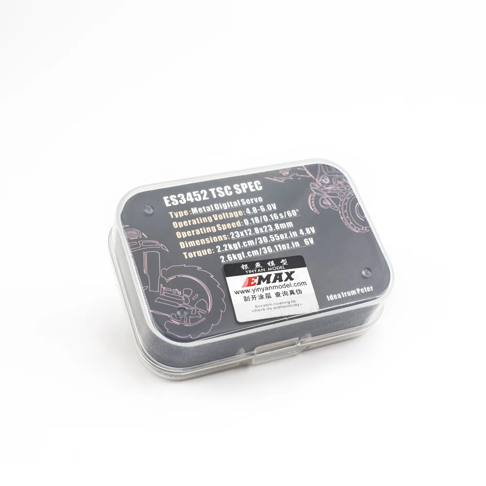 

Emax ES3452 Climbing Car TRX4 Shift Lock Differential Digital Metal Gear Small Waterproof Steering Gear for RC Climbing Car