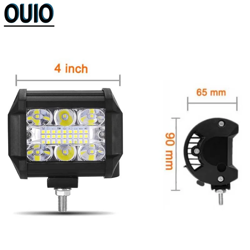 2 шт. 4 дюйма 144 Вт Светодиодный светильник Светодиодные панели Off радиальные