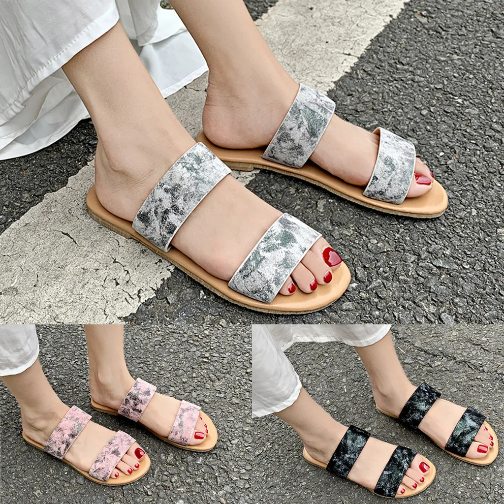 

SAGACE Slippers Womens 2019 plus size Casual Shoes women sandals Open Toe Vintage Roman Slippers Flat Slippers Sandals Shoes new
