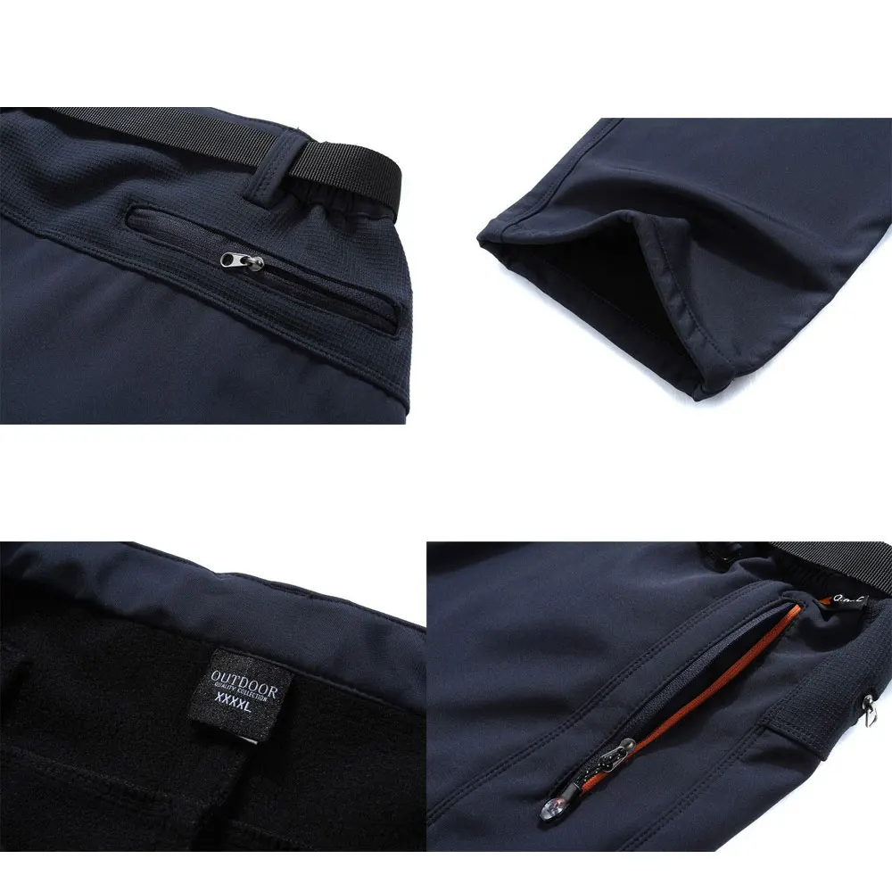 Зимние мужские теплые водонепроницаемые ветрозащитные брюки уличная Теплая