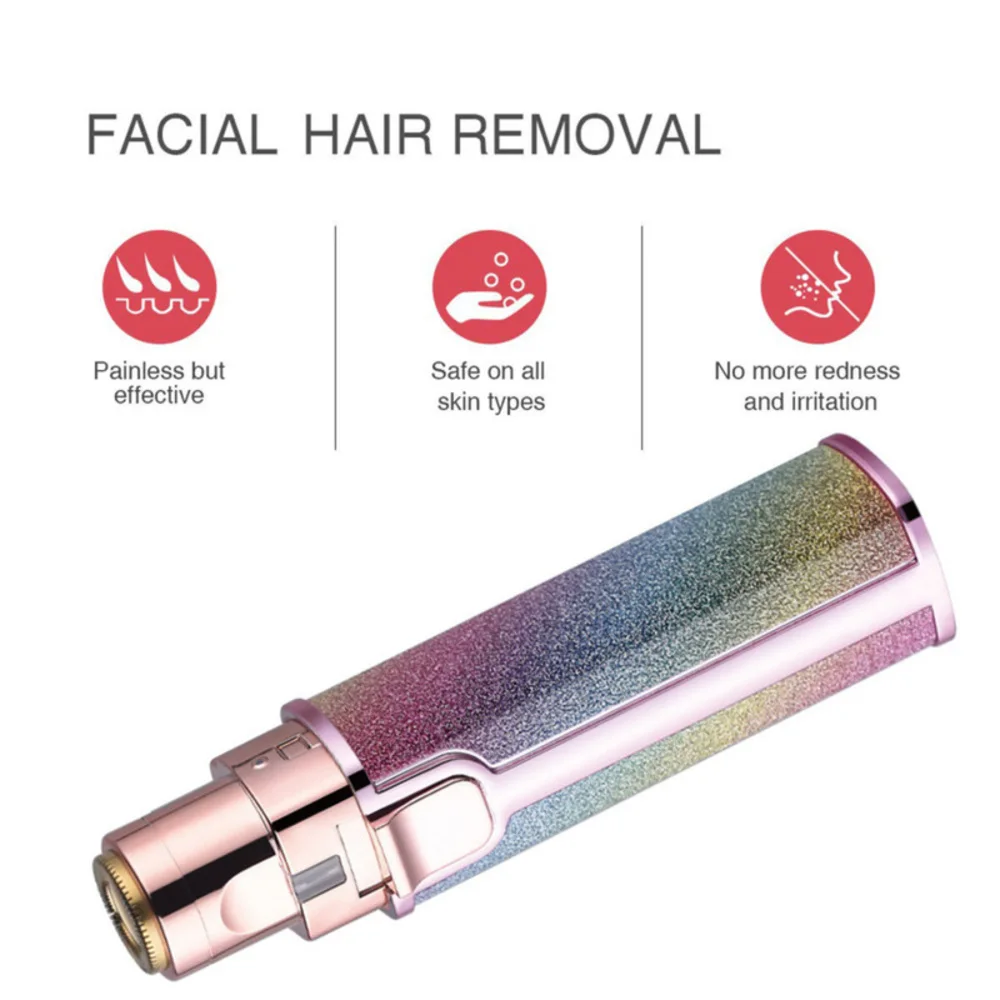 

Mini Charging 2 In 1 Shaver Electric Eyebrow Trimmer Women's Eyebrow Trimmer Lipstick Automatic Facial Hair Remover