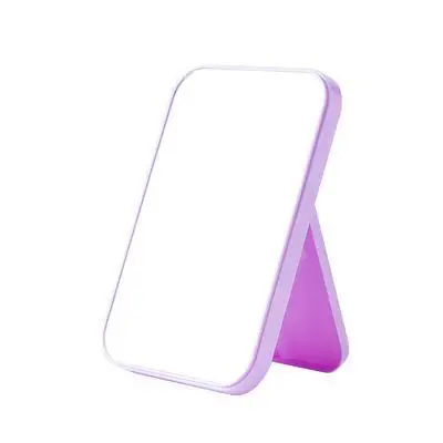 purple TWDW креативное зеркало для макияжа, простое портативное маленькое зеркало, туалетный столик, настольное зеркало для красоты, спальни, общежития, настольного туалетного столика - Цвет: purple