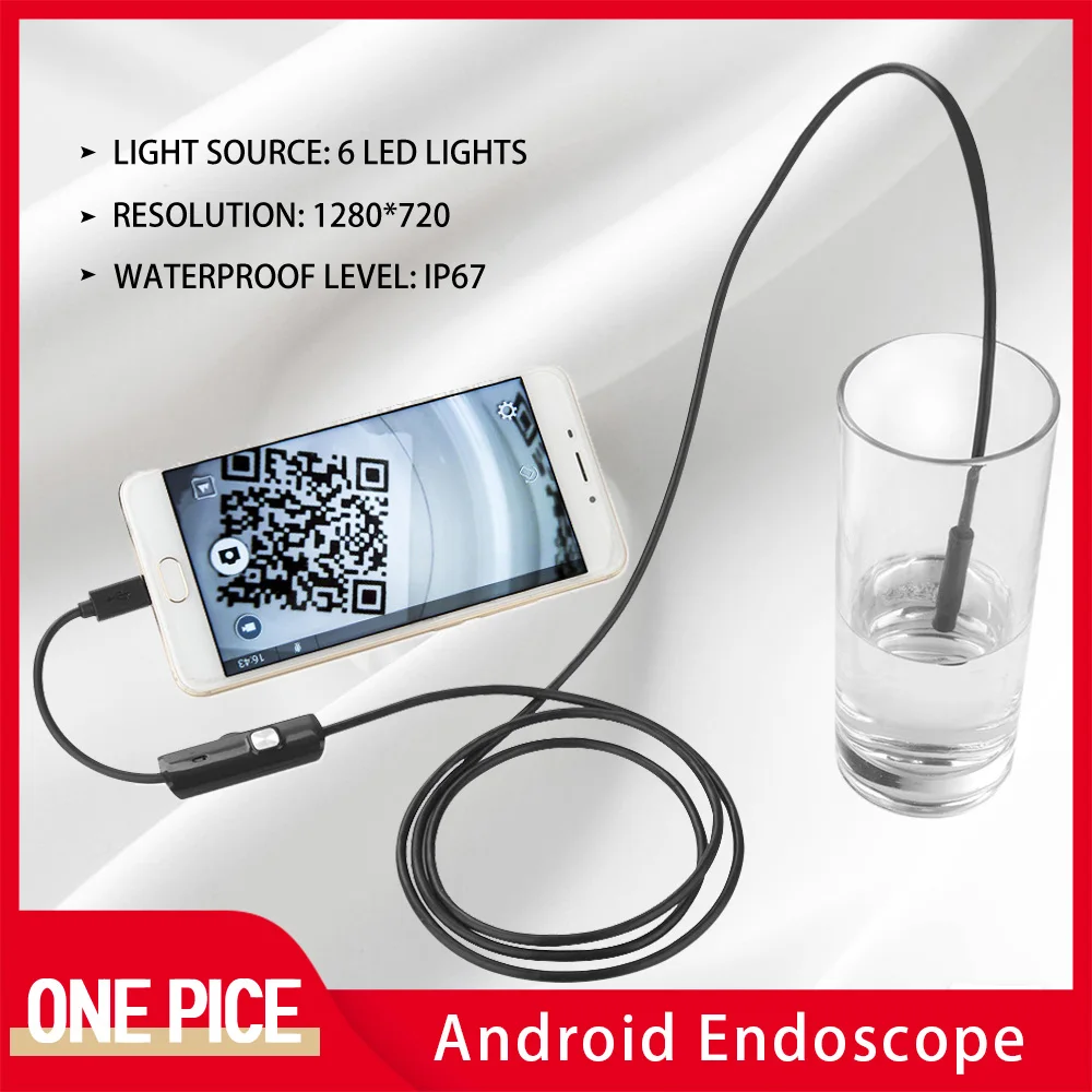 Камера Эндоскоп NN2 8 мм 2 МП 720P HD водонепроницаемая IP67 USB светодиодов|Камеры