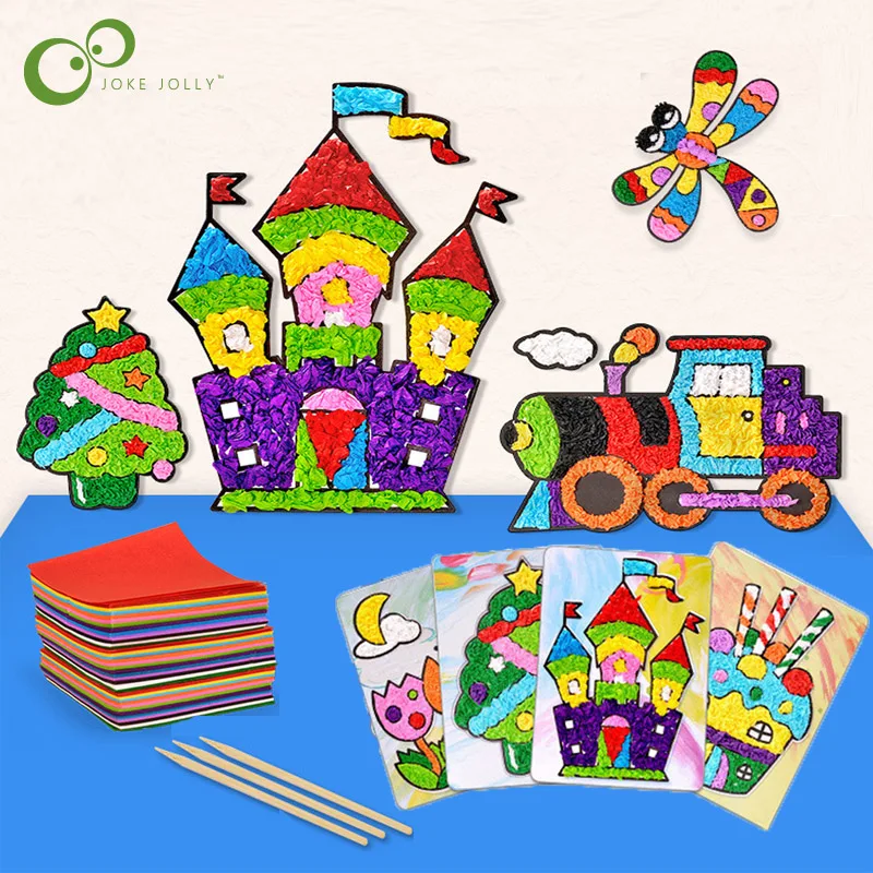 1 Набор сделай сам липкий для рисования на бумаге игрушка детского сада