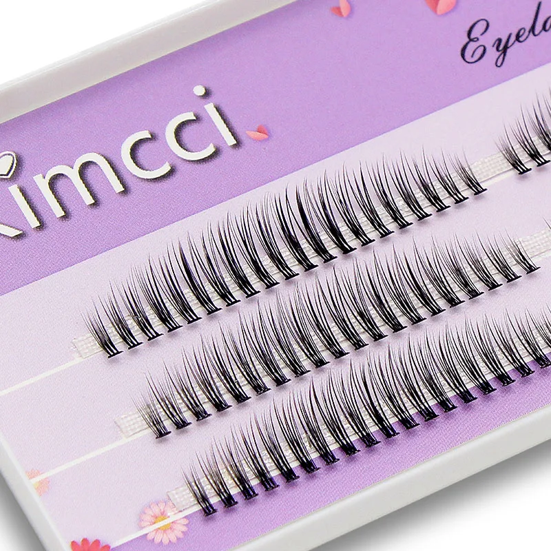 Ресницы Накладные Kimcci C/D/DD 8-12 Mix 3D для наращивания натуральный русский объем