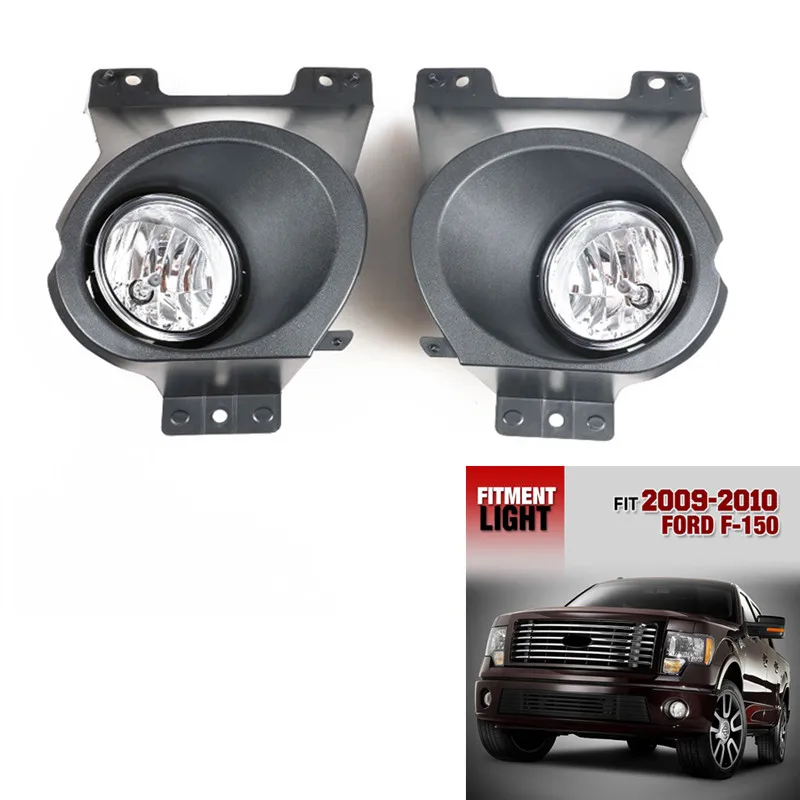 2 pcs Fog light for Ford F 150 F-150 2009-2010 fog lamp assambly car light front bumper driving light car auto styling 2 pcs Fog light for Ford F 150 F-150 2009-2010 fog lamp assambly car light front bumper driving light car auto styling