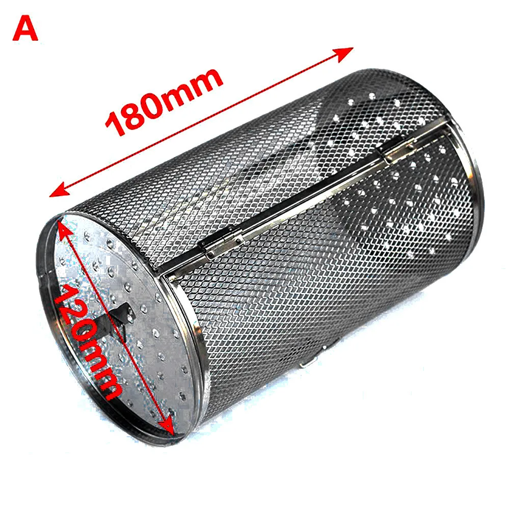 

Oven Basket Stainless Steel Rotisserie Baking Nuts Coffee Beans Oven Basket Tumble Peanut Beans Almonds Walnuts Baking Basket