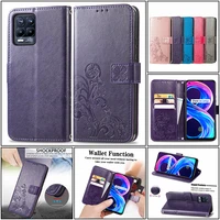 luxury solid color phone case for oppo realme c21 c17 c15 c12 c11 8 x7 7i 7 6 5 q3 q3i pro gt v13 with card slot leather cases
