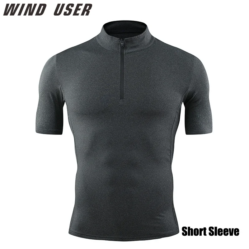running t-shirt Men Gym Shirts Bodybuilding Workout Top Quick-Drying Compression Tee Man Sports jogging T Shirt