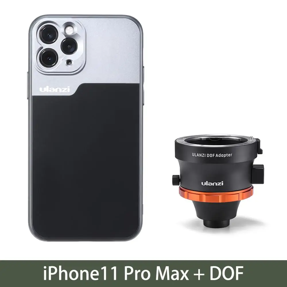 for iphone 11 max Ulanzi DOF смартфон полный рамки камера объектив адаптер с чехол для телефона EF Крепление объектива SLR DSLR камера объектив адаптер - Цвет: for iphone 11 max