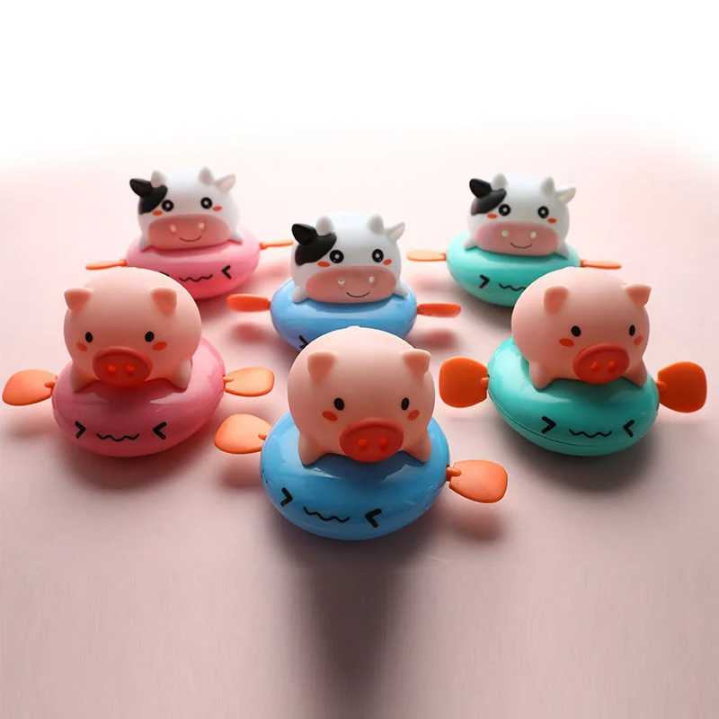 

Cartoon Animal Pull the Bath Toy Classic Baby Water Toy Infant Chain Clockwork