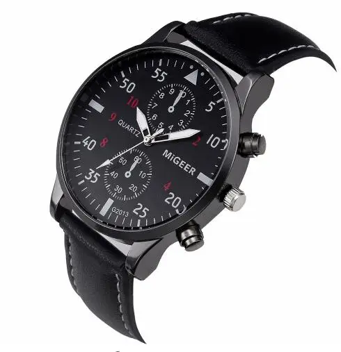 

Military Business Watches Men Brand Luxury Sport Relogio Masculino Brand Luxury Leather Band Quartz Wrist Watch Drop Shipping