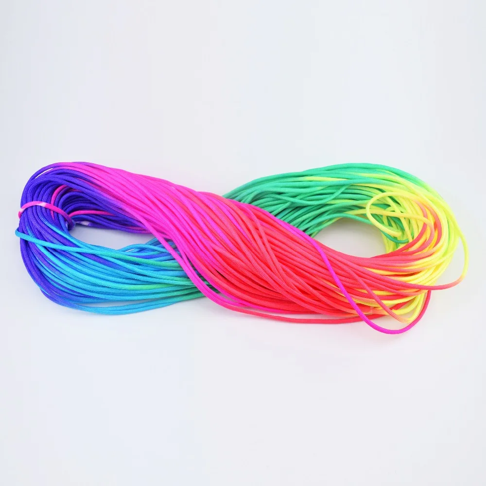Цветной Паракорд в стиле Tie Dye 4 мм 7 нитей шнур для экстренного выживания на