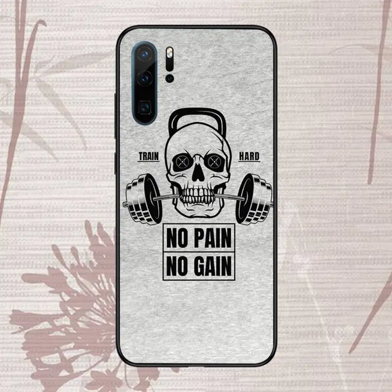 

Bodybuilding Gym Fitness Equipment Phone Case For Huawei P20 P30 P40 lite Pro P Smart 2019 Mate 10 20 Lite Pro Nova 5t