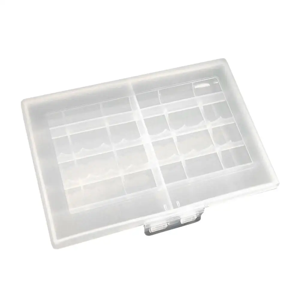 Компактный ящик для хранения батарей AA AAA легкий футляр переноски держатель