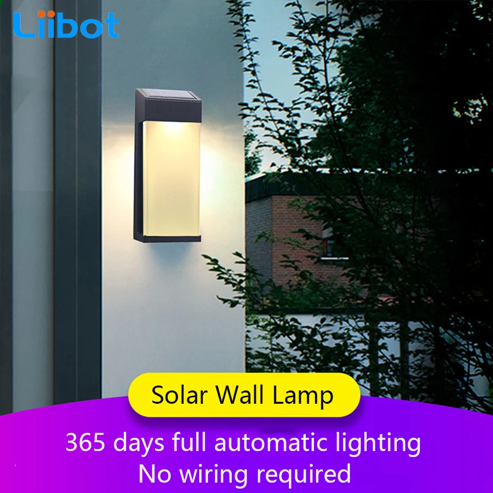 

LED Wall Hanging Lights Solar Wall Light Outdoor Waterproof Light Control No Wiring Lamp For Garden Pavilions Yards Fences