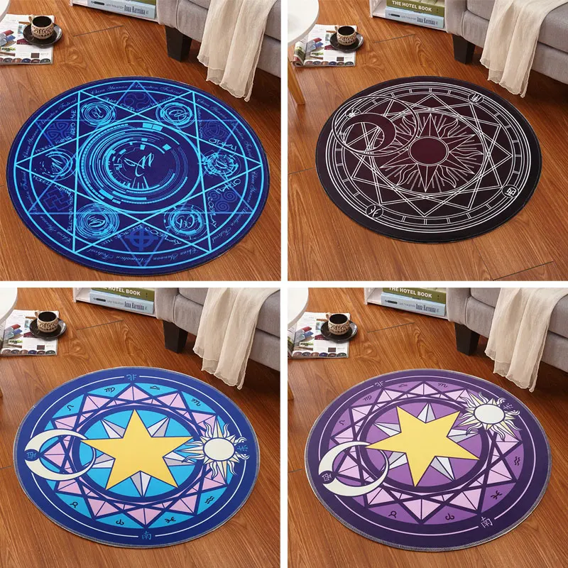 anime sakura magic array carpet mat carpet door mat anti slip living room rug coffee table carpet bedroom floor mat home decor free global shipping