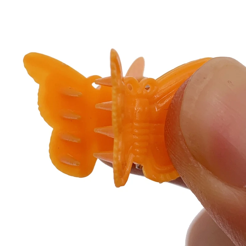 100 шт. мини заколки для волос в форме бабочки крабы разноцветные цветка украшения