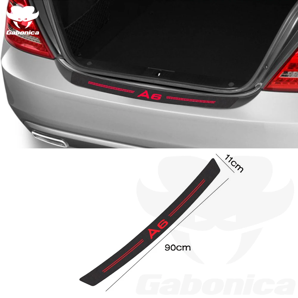 Автомобильные наклейки из углеродного волокна Защита бампера для Audi A3 A4 A5 A6 A7 A8 B5