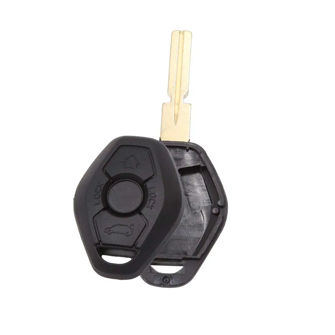 Новинка 3 кнопки неразрезанная вставка чехол для ключей с дистанционным