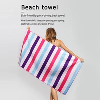 portable beach towel superfine fiber quick drying printing bath towels anti slip sand mats polyester outdoor beach surf towel
