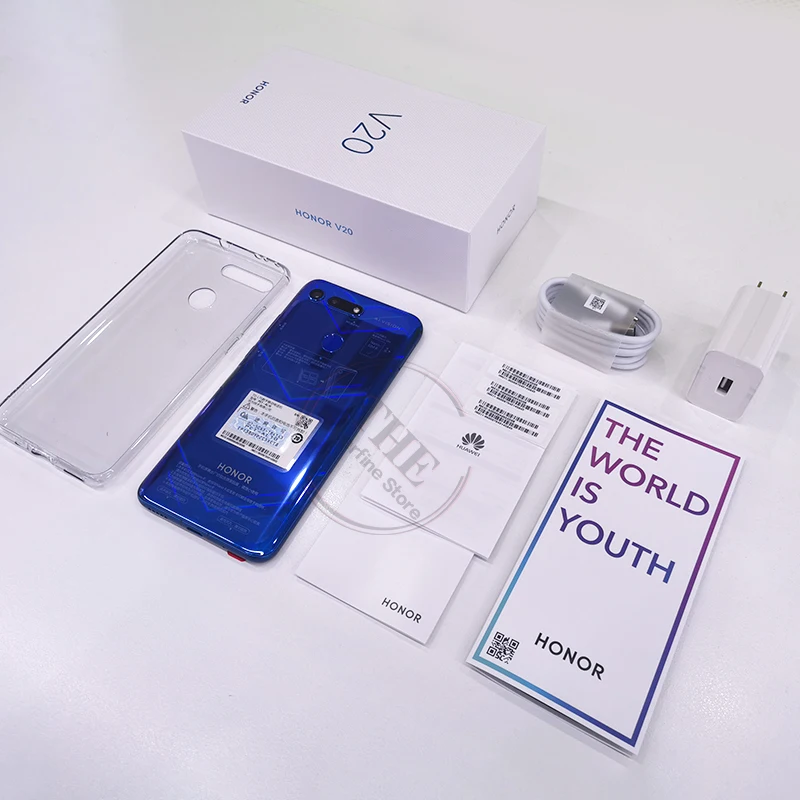 Honor V20 Global rom 6 ГБ 8 ГБ 128 Гб Поддержка NFC Google Play SuperCharge 2310x1080P 6,4 дюймов полноэкранный смартфон 48MP камера