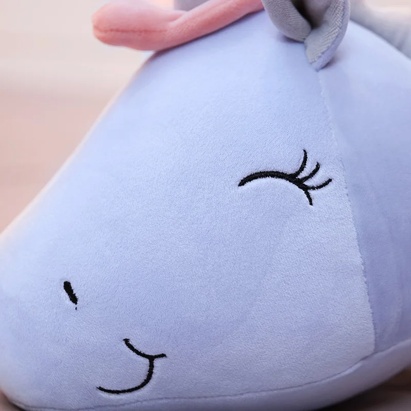 60см Милый светодиодный единорог кукла супер мягкая плюшевая игрушка кровать длинная подушка для сна малыша большая девочка высокое качество подарок для детей.