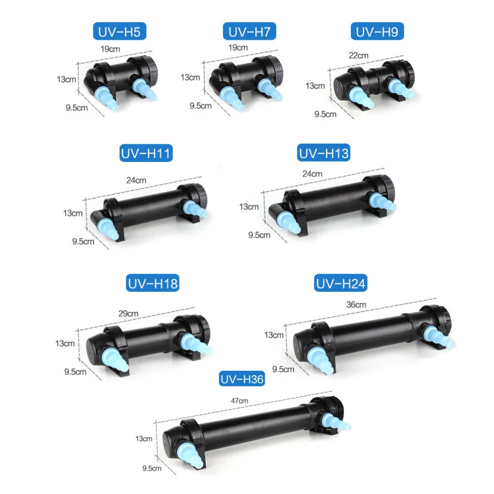5 Вт ~ 36 аквариумный УФ стерилизатор светильник погружная вода чистая лампа для