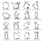 1 шт. Нержавеющаясталь Пасхальной тематике бисквитная формочка для выпечки печенья прессформы формочка для печенья Счастливой Пасхи пресс-формы для выпечки кролик яйцо