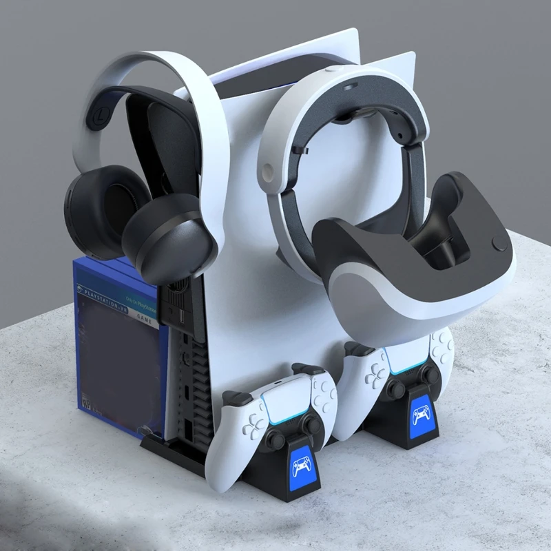 

Cooling Fan with Headset Holder Compatible with Play-station 5 Beautiful Appearance And Direct Transportation