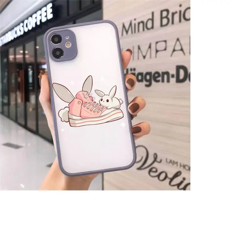 

Simple Love Heart Phone Cases Matte Transparent for iPhone 7 8 11 12 s mini pro X XS XR MAX Plus cover funda