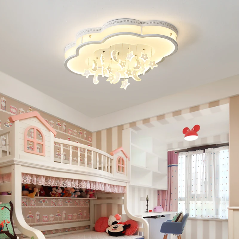 Светодиодный светильник для детской комнаты лампа со звездами и Луной на крышу