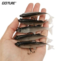 goture 5pcset soft fishing lure 13g 8 5cm swimbait carp pike fishing wobblers artificial bait fake lure good for fishing tackle