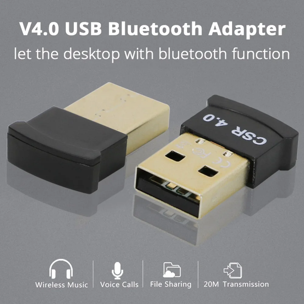 Беспроводной USB адаптер Bluetooth 4 0 мини ключ Музыкальный звук передатчик приемник