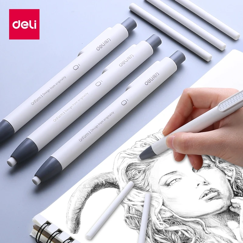Выдвижной ластик карандаш Deli принадлежности для коррекции резиновый письма