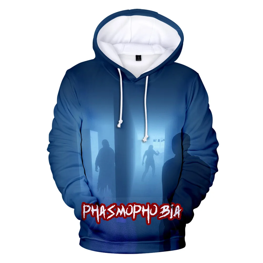 

Мужские и женские толстовки с 3D-принтом фасмофобии, толстовка в стиле Харадзюку, толстовка с капюшоном для мальчиков, свободные топы, модные...