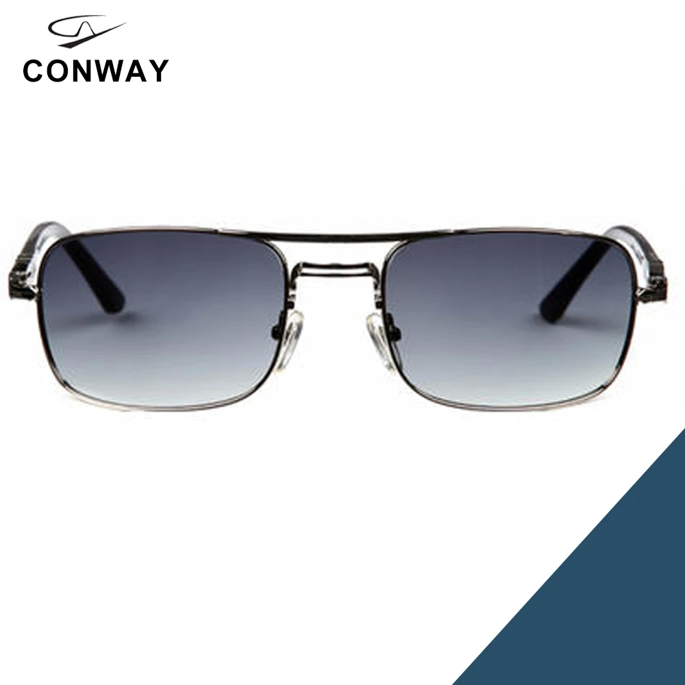 Conway, легкие солнцезащитные очки, квадратные, для мужчин, военные, пилот, солнцезащитные очки, топ бар, антибликовые, для вождения, очки, стрелка, фирменный дизайн