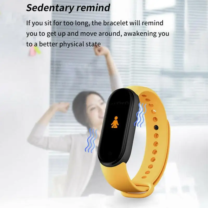 

M5 Bluetooth Smart Bracelet Heart Rate Fitness Traker Smart Watches M5 Smart Band Pedometer Pressure Monitor Men Women Wristband