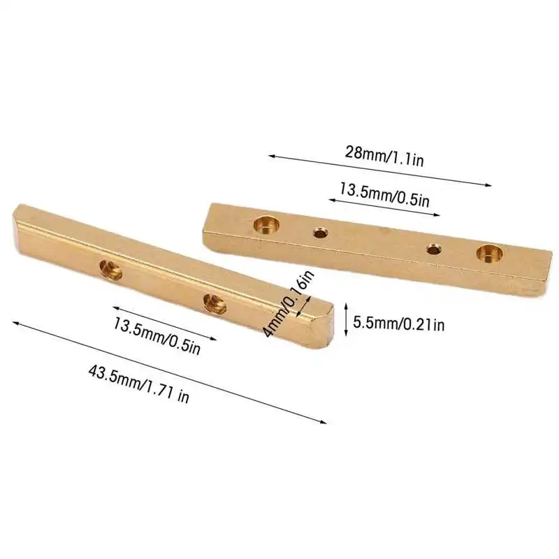 Радиоуправляемые болдерные стержни латунные антикоррозийные детали для Axial SCX24