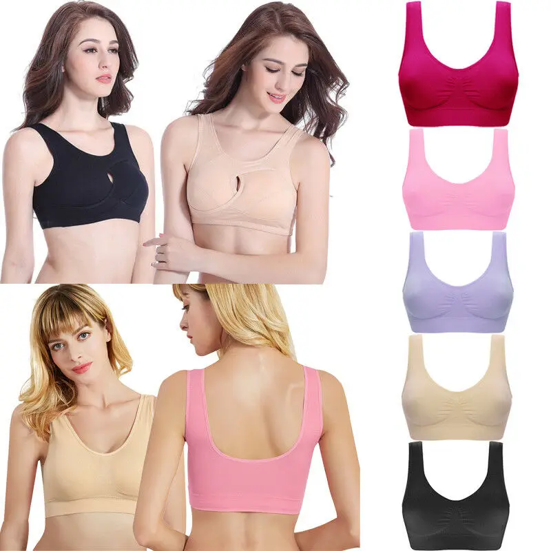Женский бюстгальтер для тренировок без проволоки косточек с перекрестной
