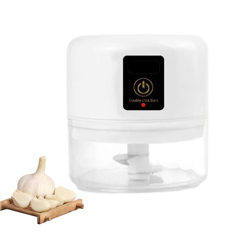 

Mini Electric Garlic Chopper Portable Food Processor Garlic Press Mincer USB