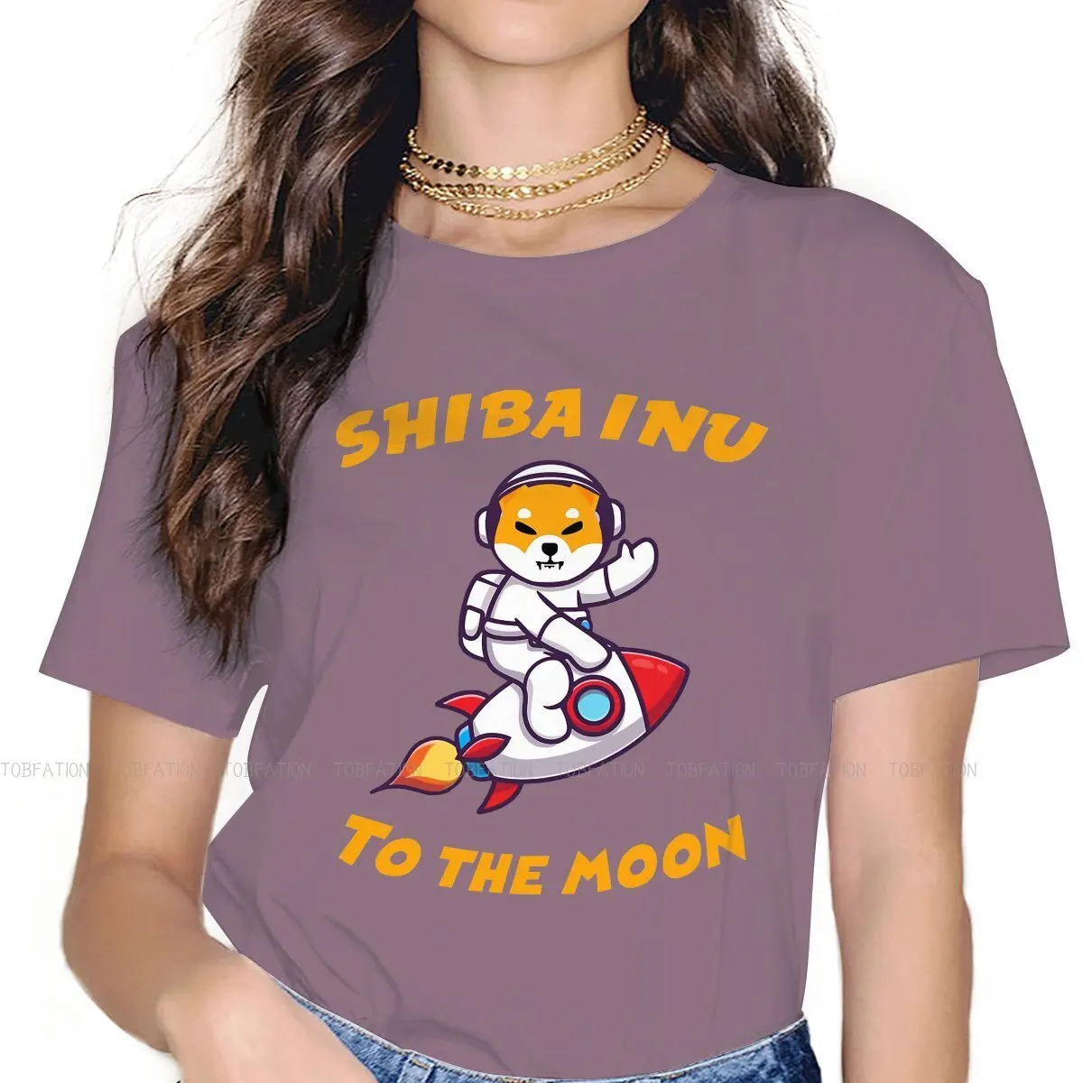 

Shibarmy, футболка с круглым вырезом, SHIB Shiba Inu, криптовалюта, монета, Классическая футболка, женские топы