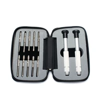 12pcs fastening bits for glasses watch accessories repair tool alloy screwdriver set jewelry work with box portable anti slip