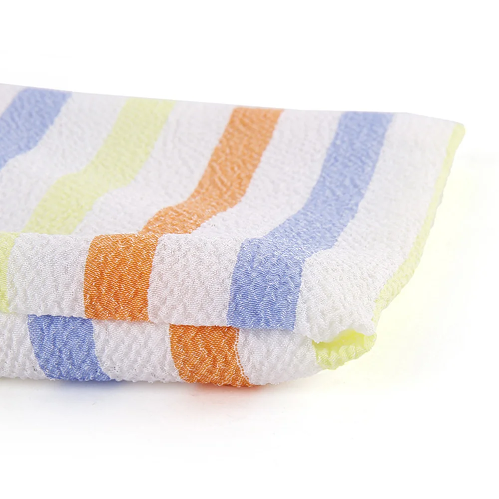 

4pcs Bath Wash Towels Exfoliating Body Scrubber Glove Bath Mitts Scrubs Shower Supplies for Shower Bathroom Home (Colorfu