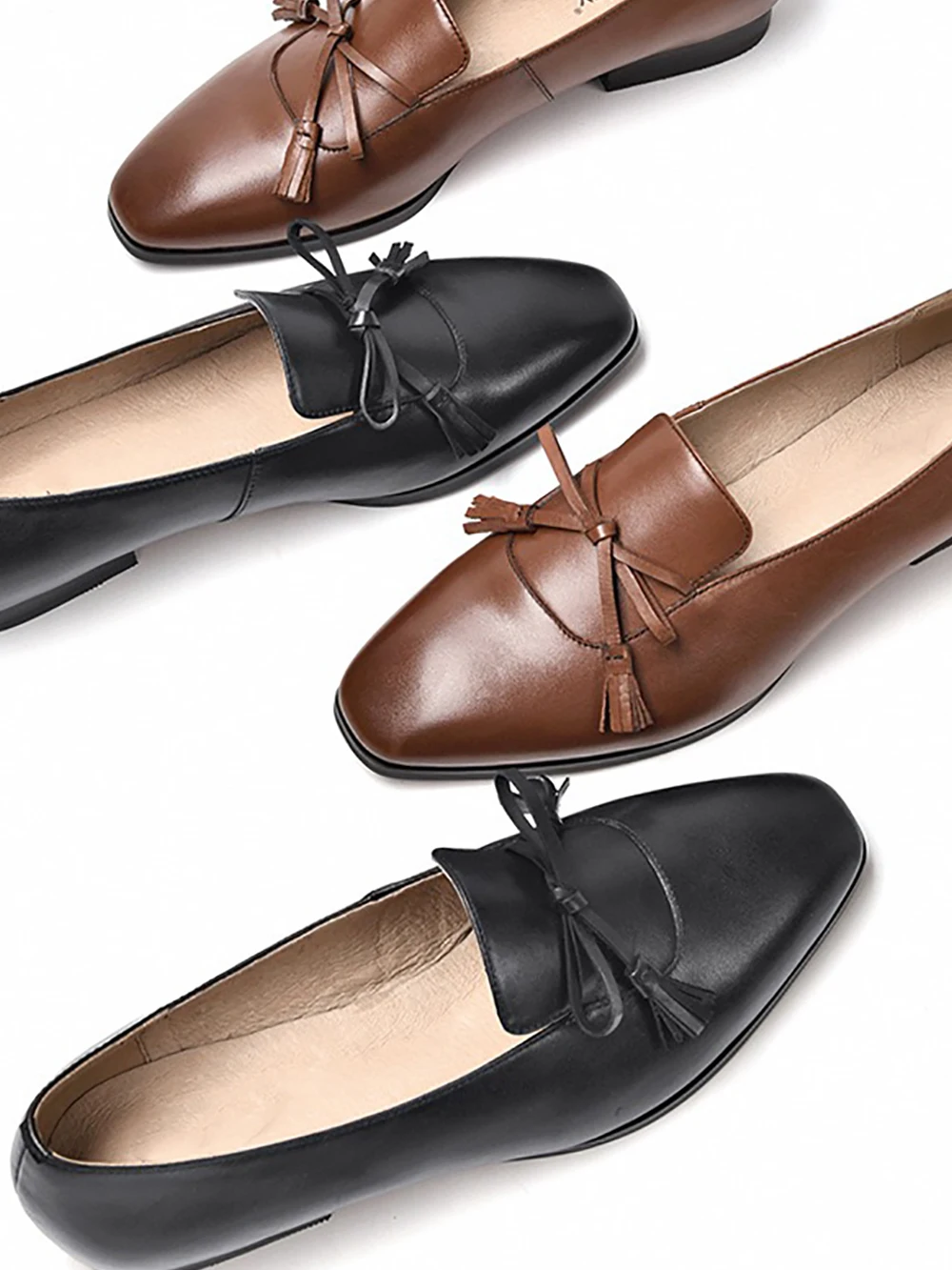 2020 Бесплатная доставка Женские балетки ручной работы из натуральной кожи с